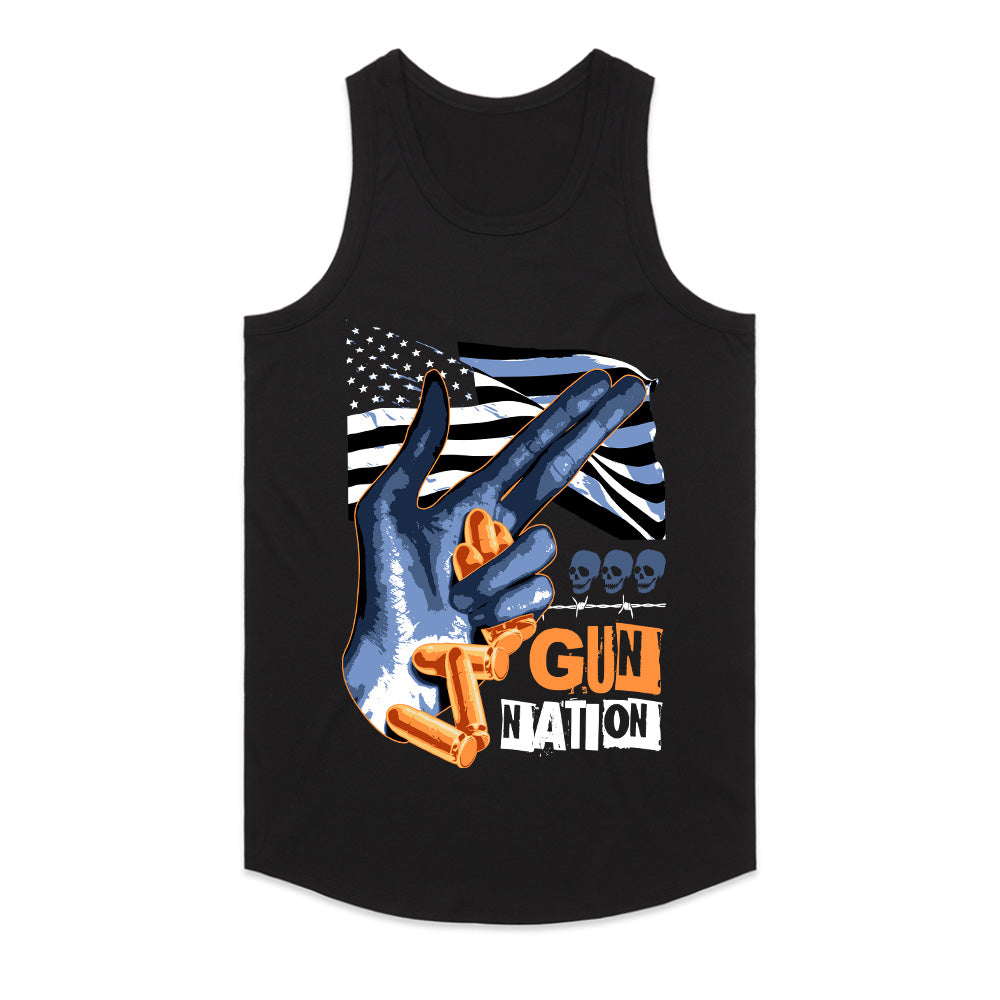 Gun Nation USA Flag & Bullet Hand T-Shirt