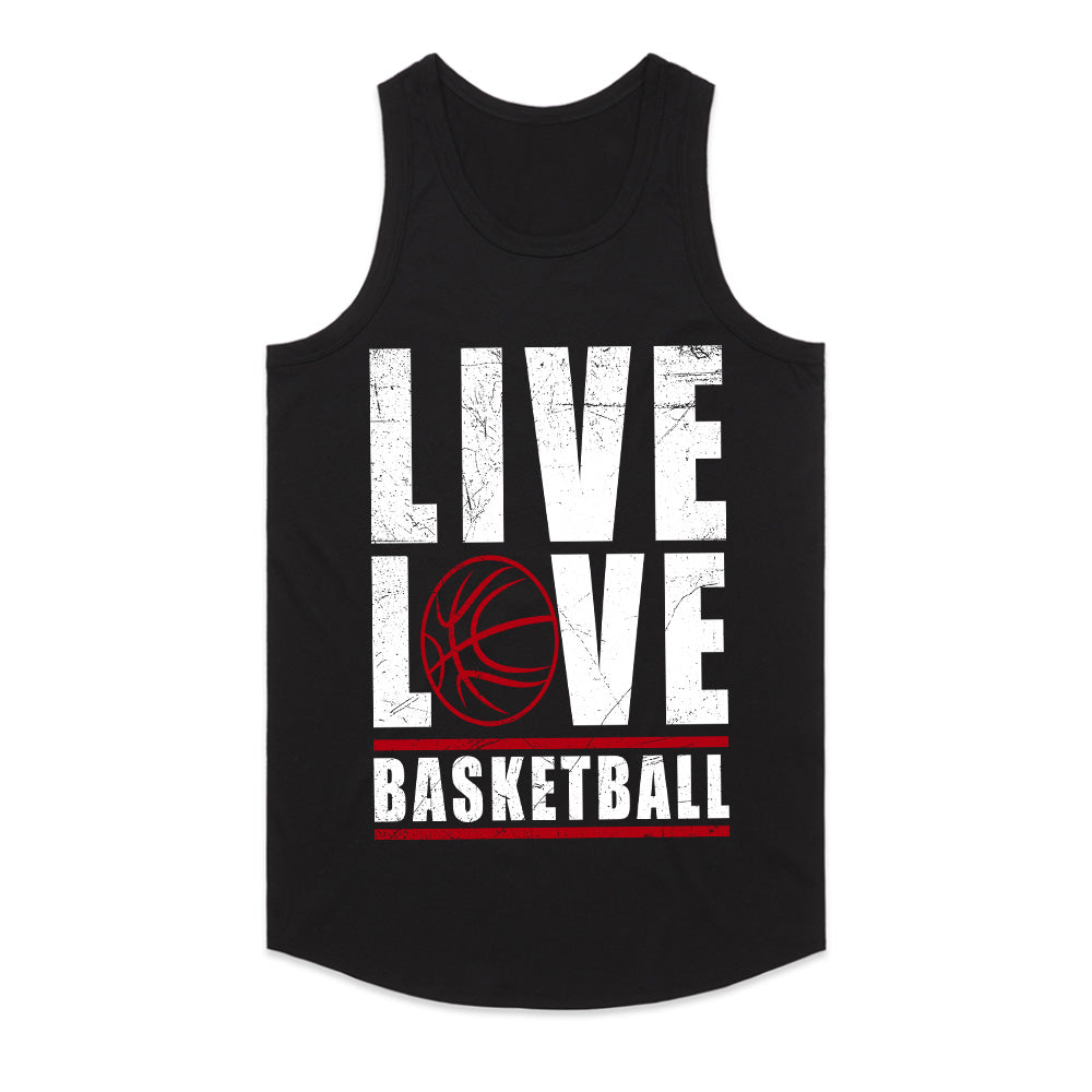 Hoops Heartbeat: Live Love Basketball Tee