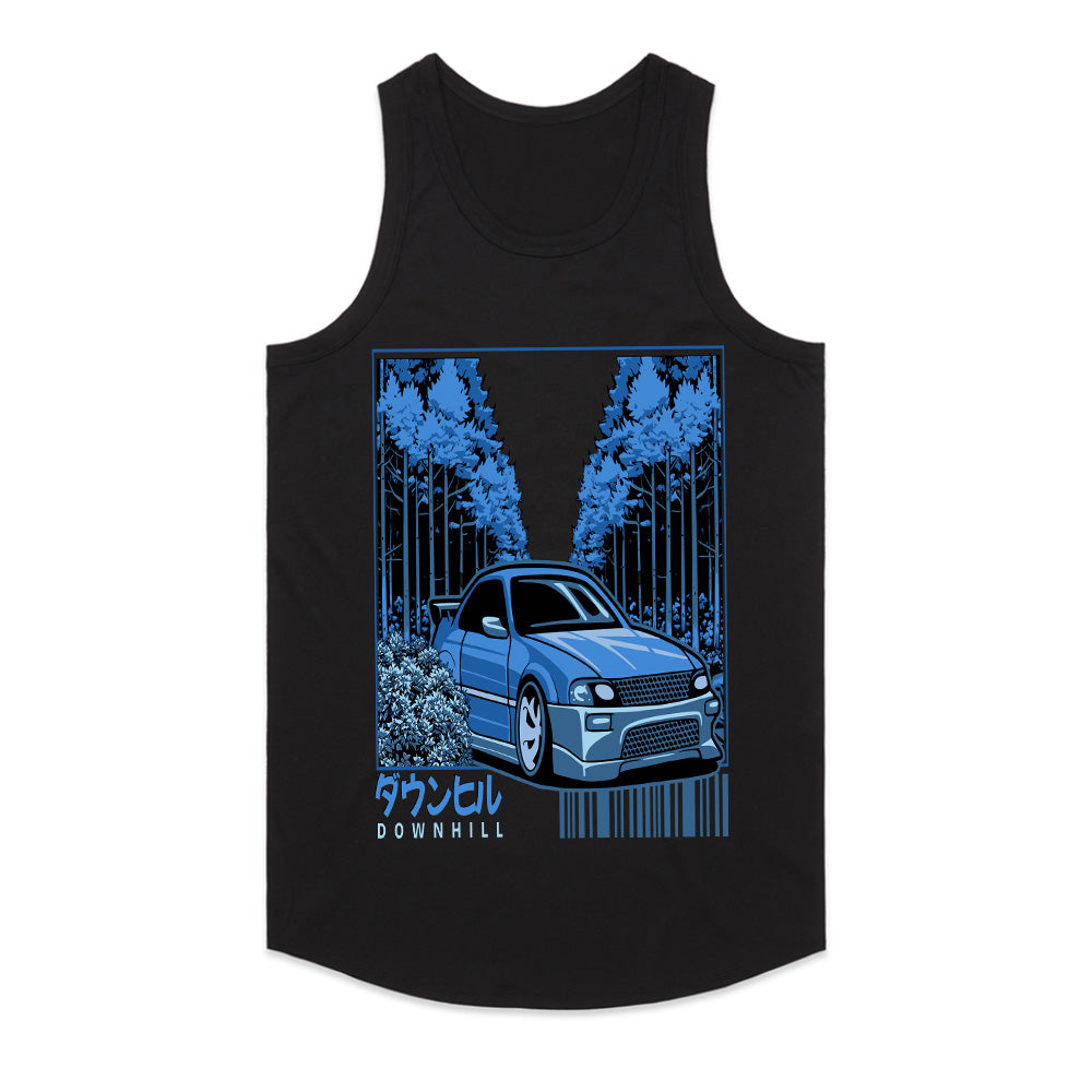 Downhill Touge Racer T-Shirt – Night Drift Forest Run Edition