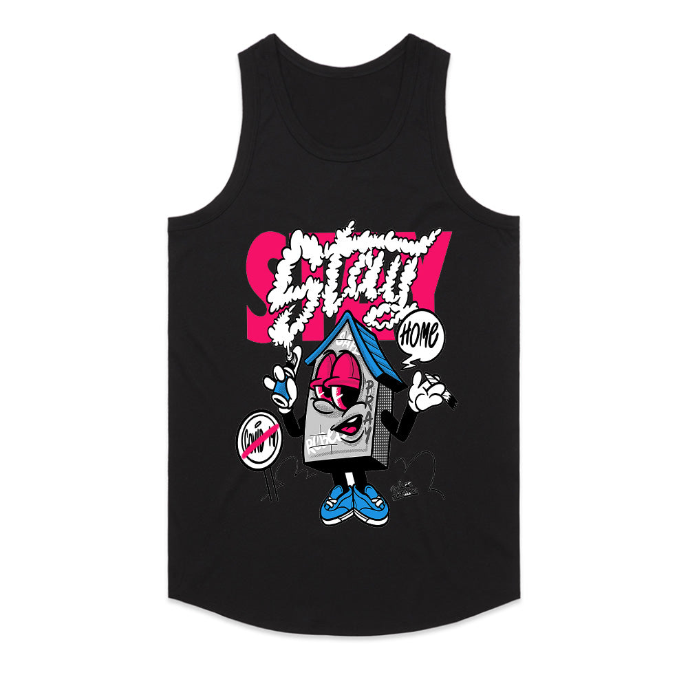 Stay Home Vibe: Cartoon Chill House Tee