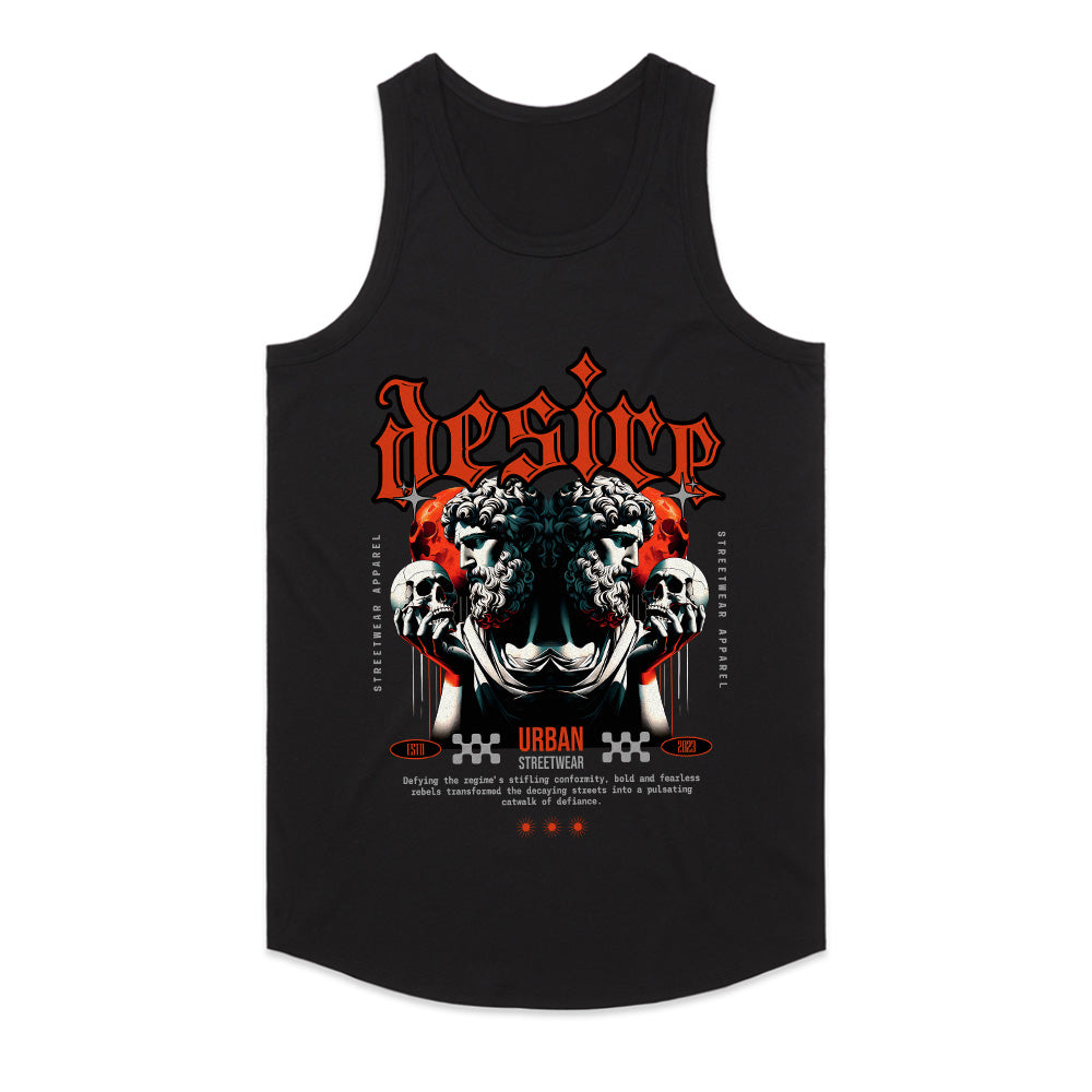 Desire Rebellion: Urban Gothic Streetwear Tee