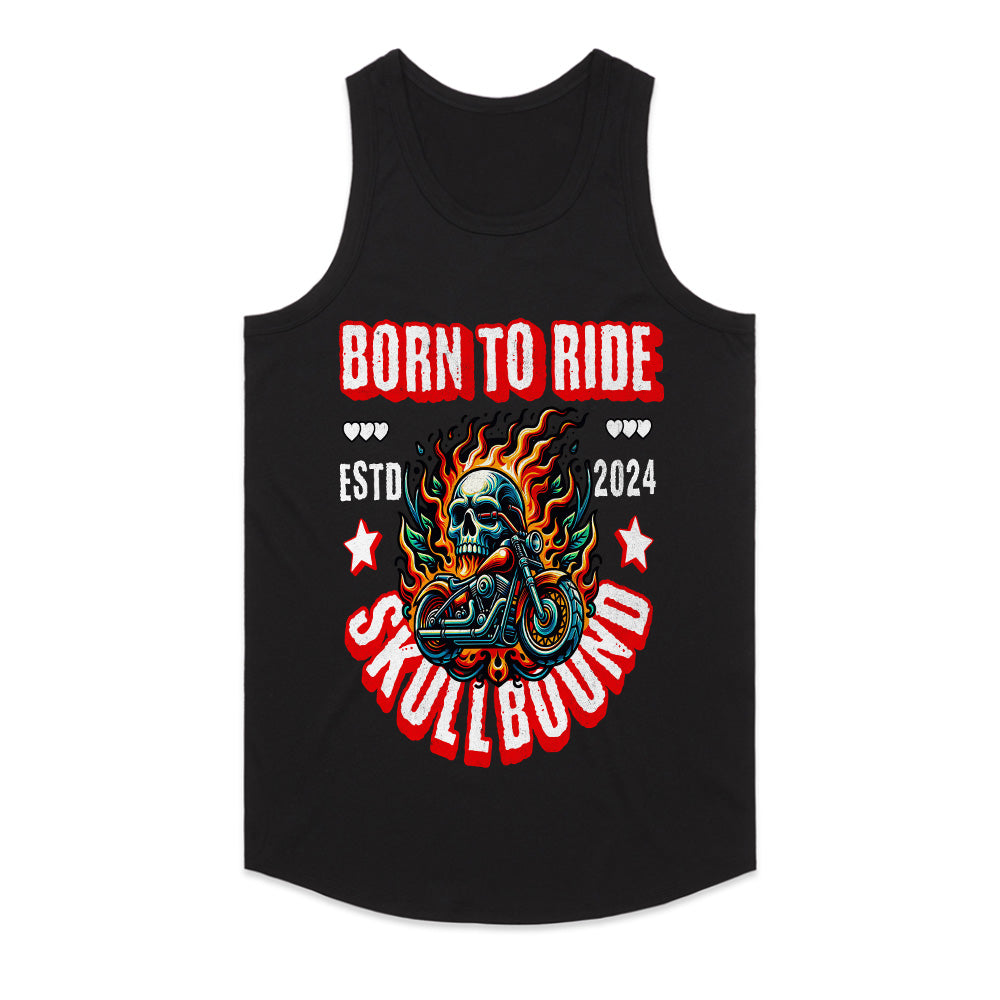 Born to Ride Skullbound T-Shirt – Fire, Speed & Rebellion