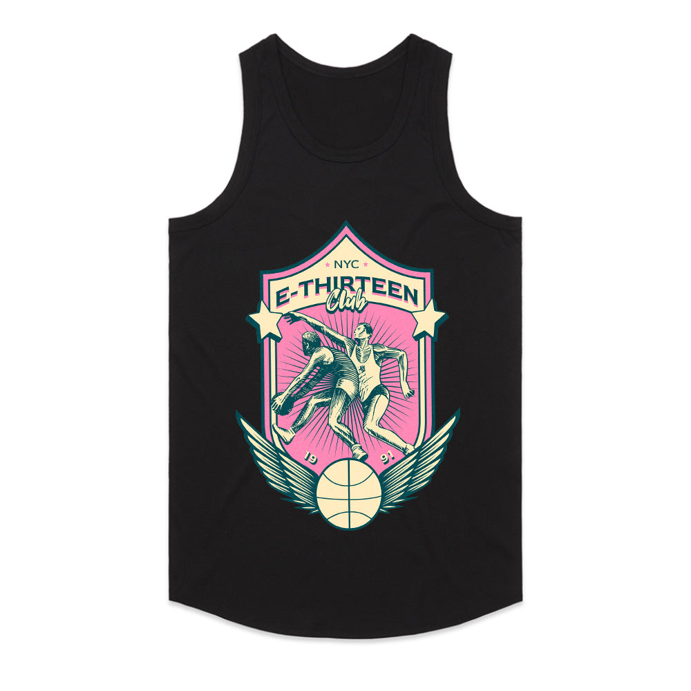 NYC E-Thirteen Club: Retro Hoops Shield Tee