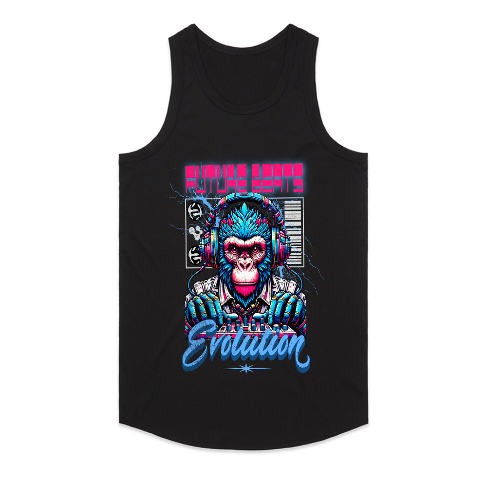 Future Beats Evolution" Neon DJ Ape Tee