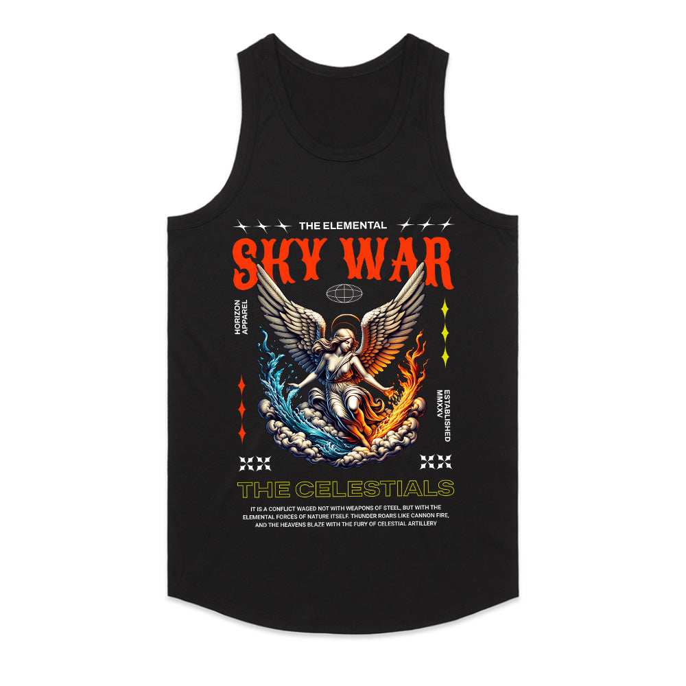 Celestial Clash: Elemental Sky War Tee