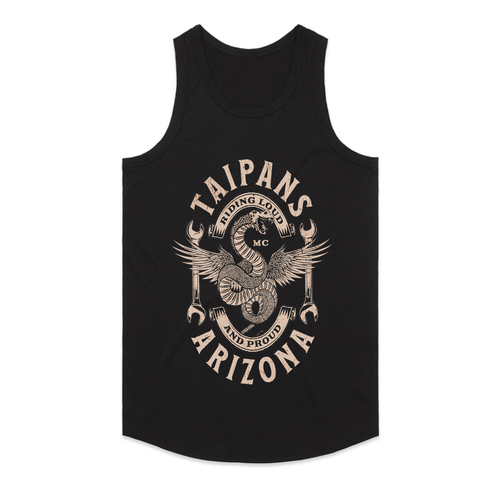 Taipans Riding Loud" MC Arizona Tee