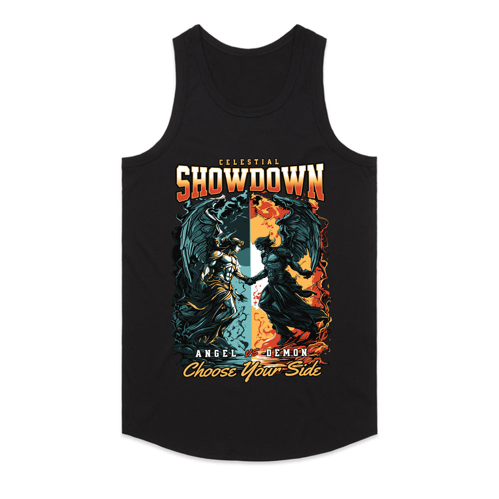 Celestial Showdown: Angel vs Demon Battle Tee