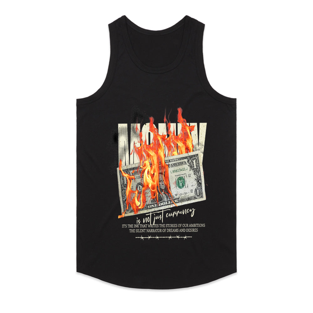 Burning Ambition: Money on Fire Statement Tee