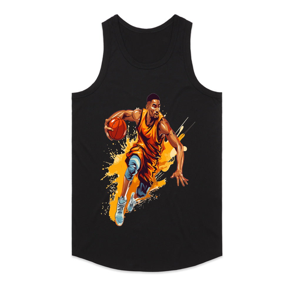 Full Court Blaze: Dynamic Hoops Tee