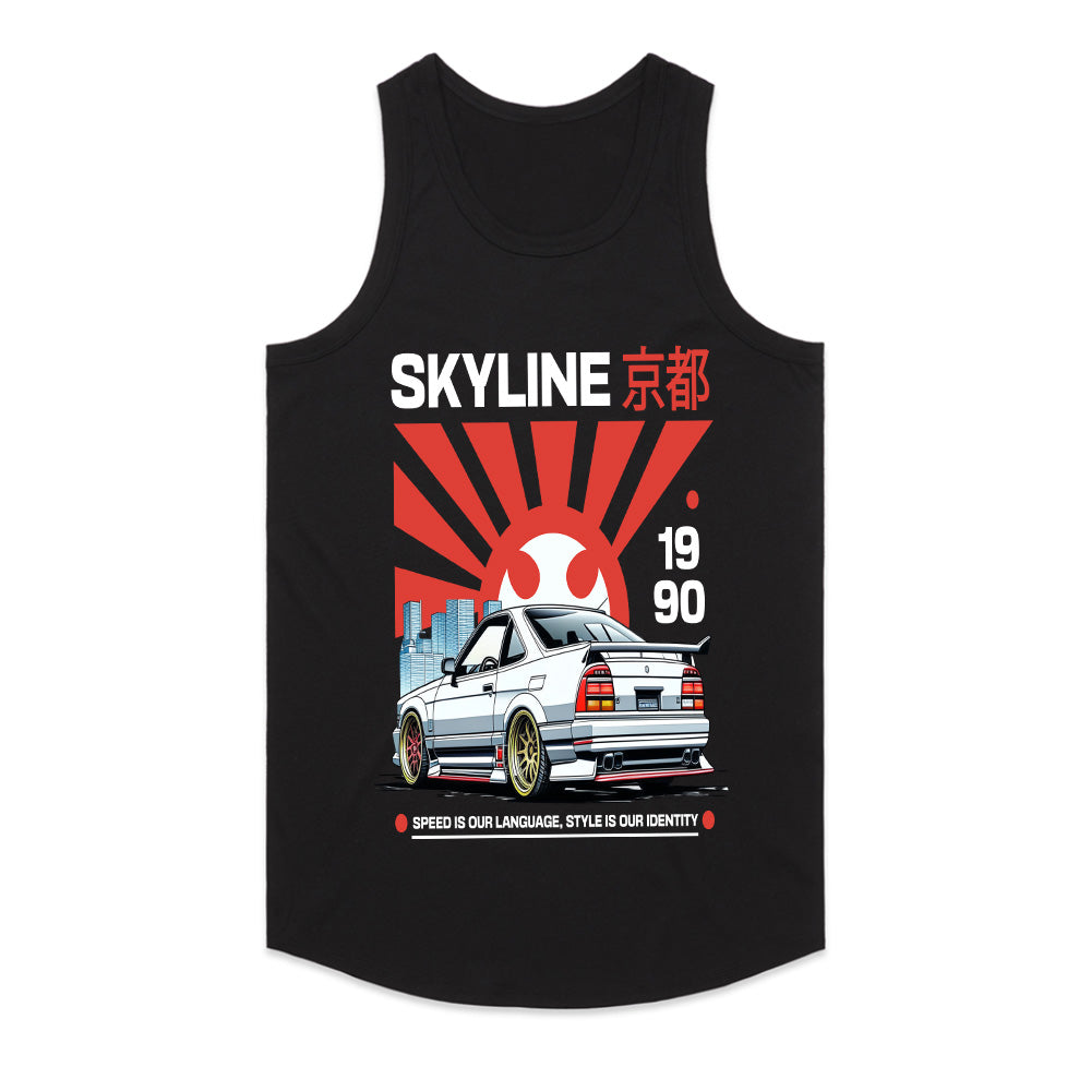 Kyoto Skyline 1990" JDM Enthusiast Black