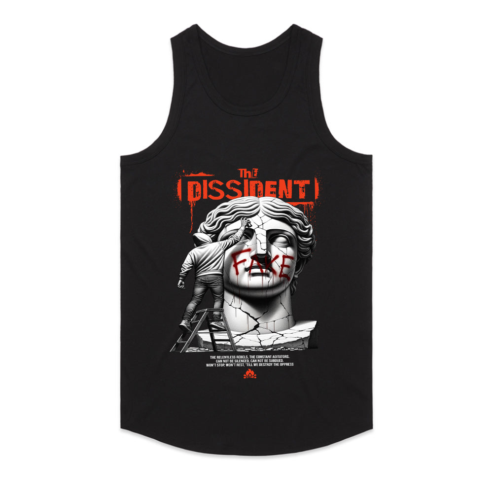 The Dissident Truth" Broken Statue Black T-Shirt