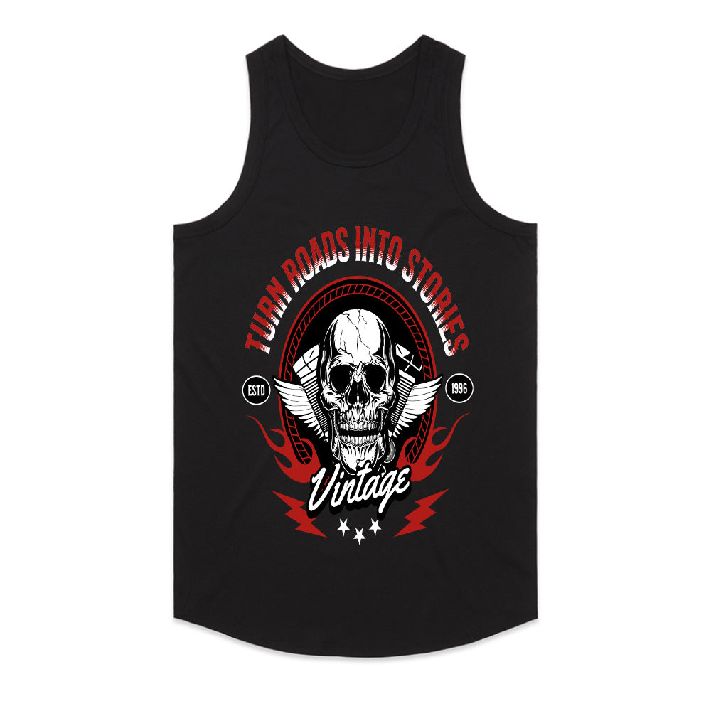 Rebel Road: Vintage Rider Skull Tee