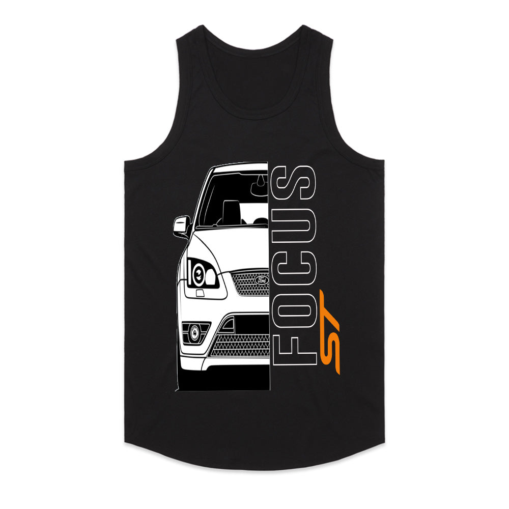 Focus ST Minimalist Front Profile T-Shirt – Clean Line Art Edition