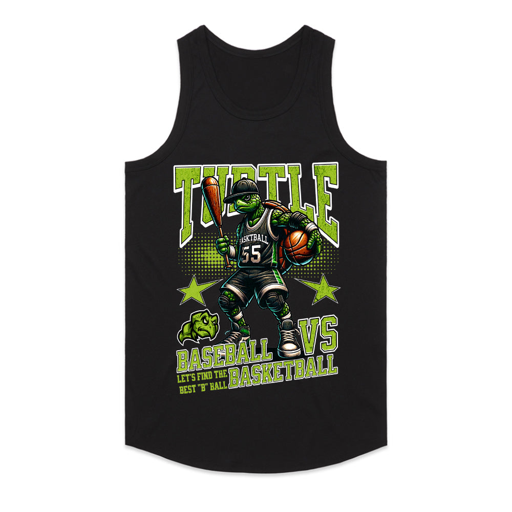 Turtle Showdown: Baseball vs Basketball Tee