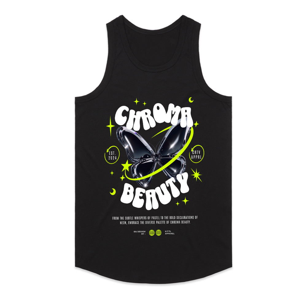 Chroma Beauty: Neon Wings of Style