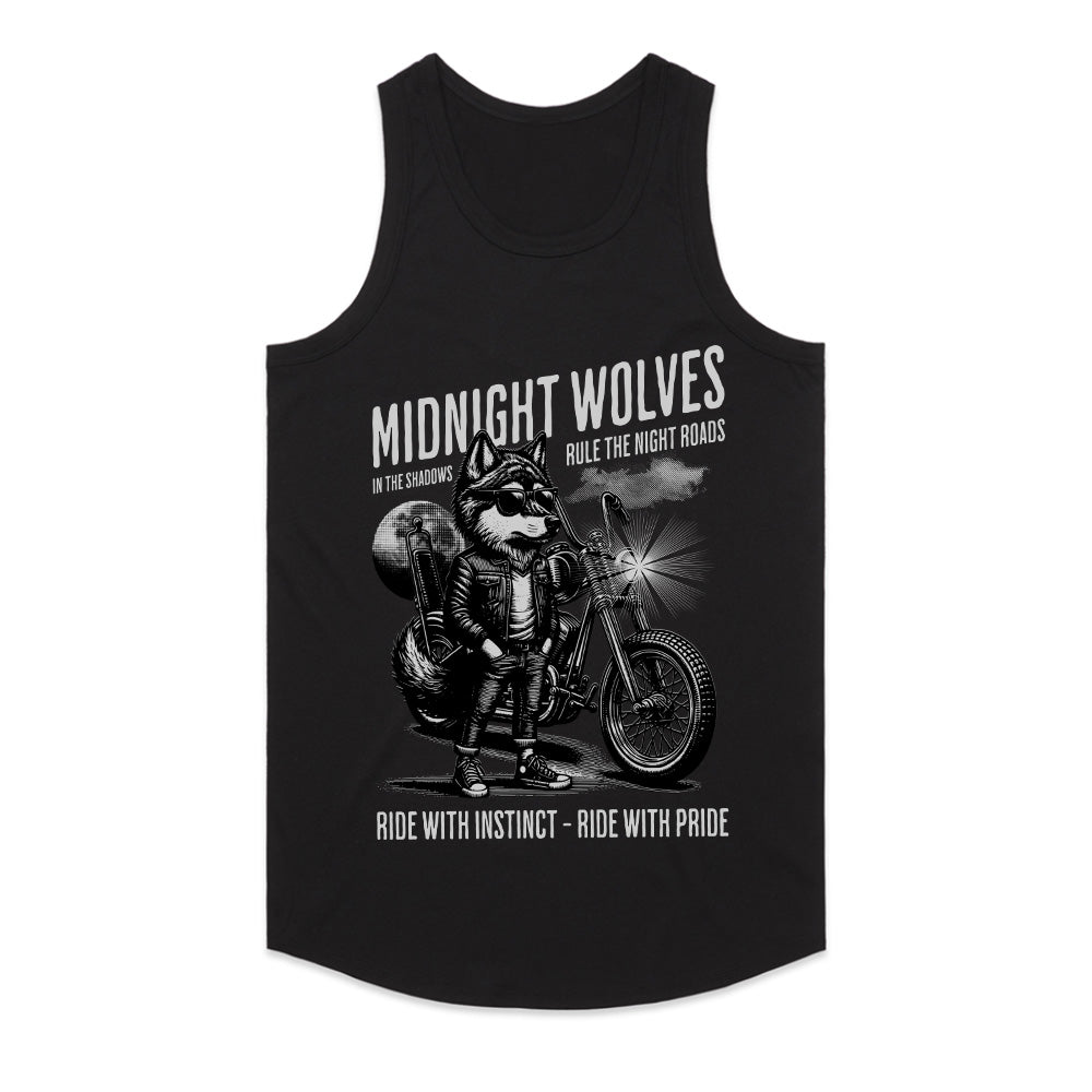 Midnight Wolves Biker T-Shirt – Ride with Instinct, Ride with Pride