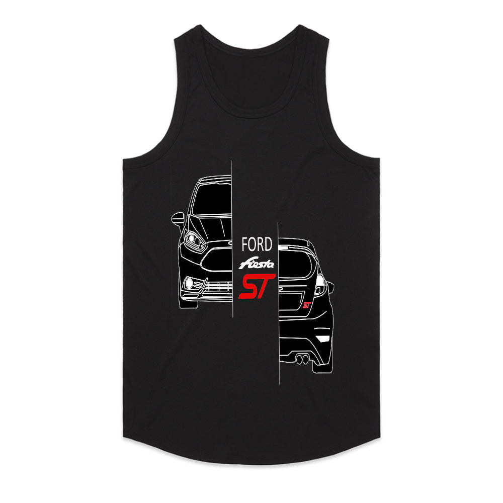 Ford Fiesta ST Blueprint T-Shirt – Hot Hatch Line Art Edition