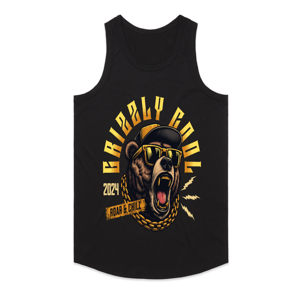 Grizzly Cool: Roar & Chill Streetwear Tee