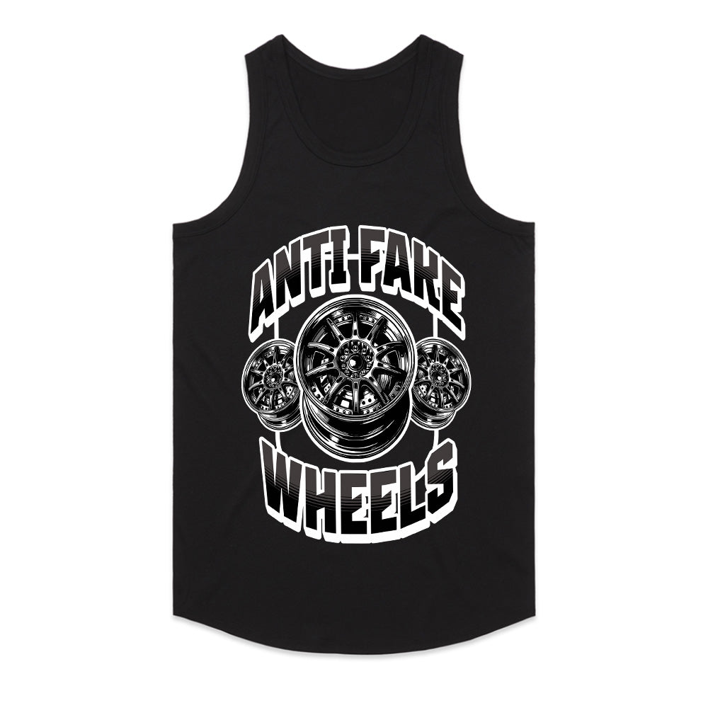 Anti Fake Wheels Car Enthusiast T-Shirt – Authentic Rims Only Edition