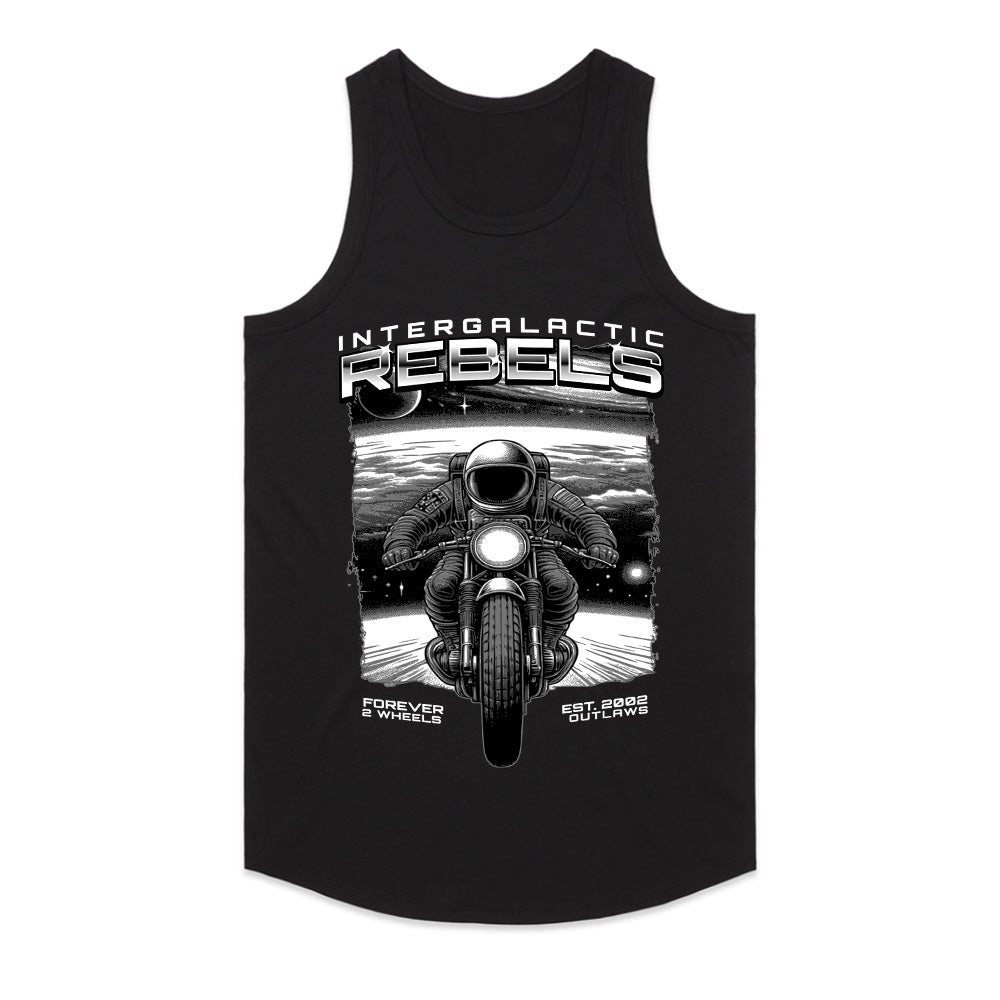 Intergalactic Rebels – Cosmic Motorcycle Outlaw T-Shirt