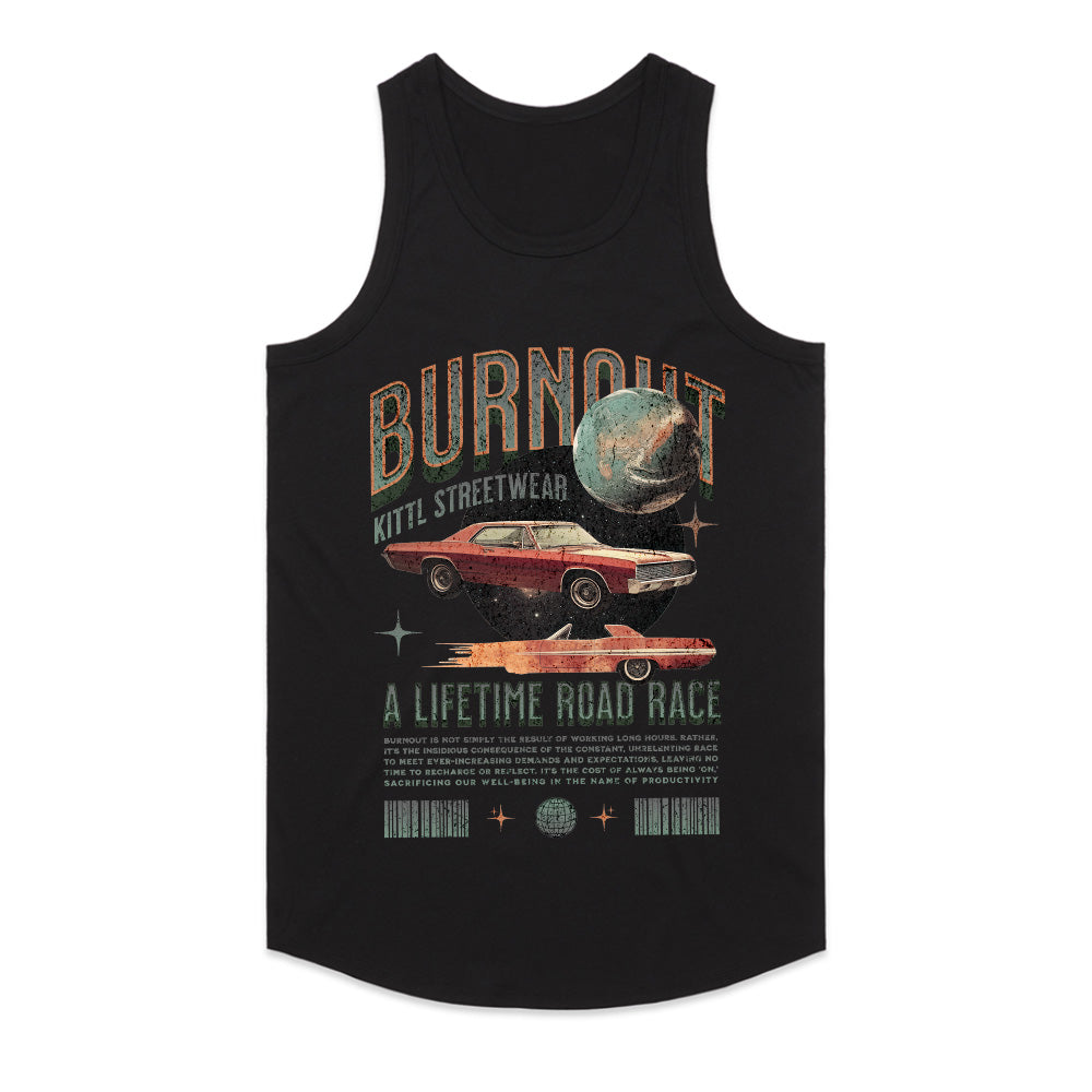 Burnout Streetwear Retro Car T-Shirt – A Lifetime Road Race Edition