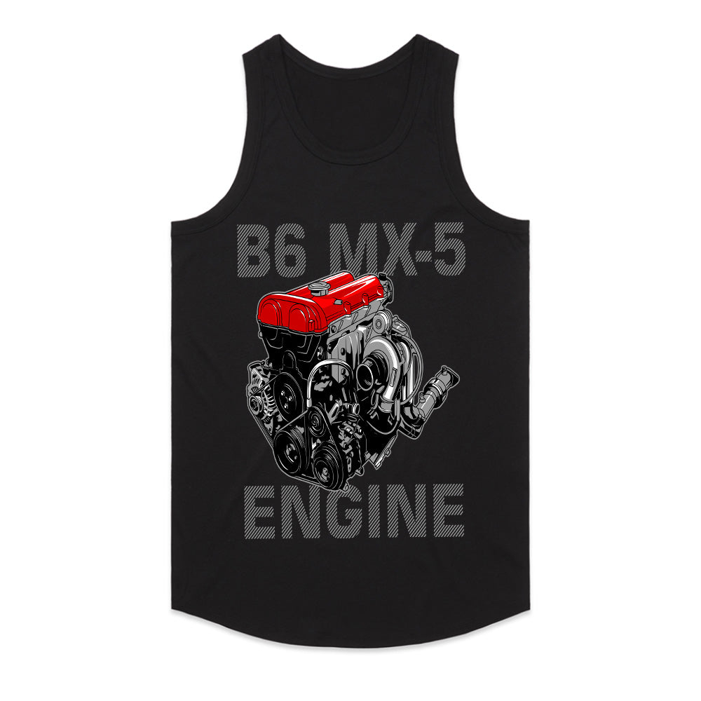 B6 MX-5 Engine T-Shirt – Miata Heartbeat Edition