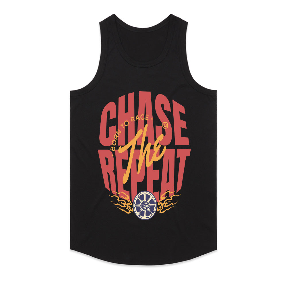 Chase The Repeat – Born to Race Typography T-Shirt