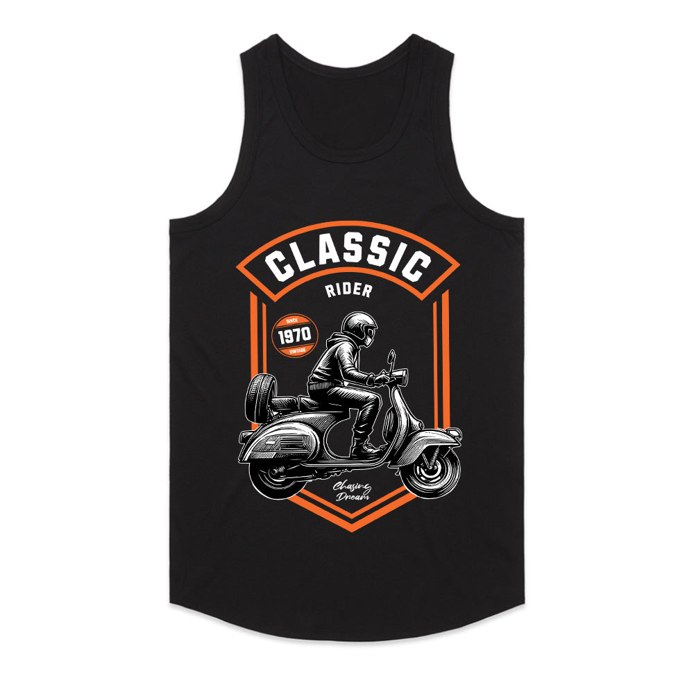Classic Rider – Vintage Scooter Enthusiast T-Shirt