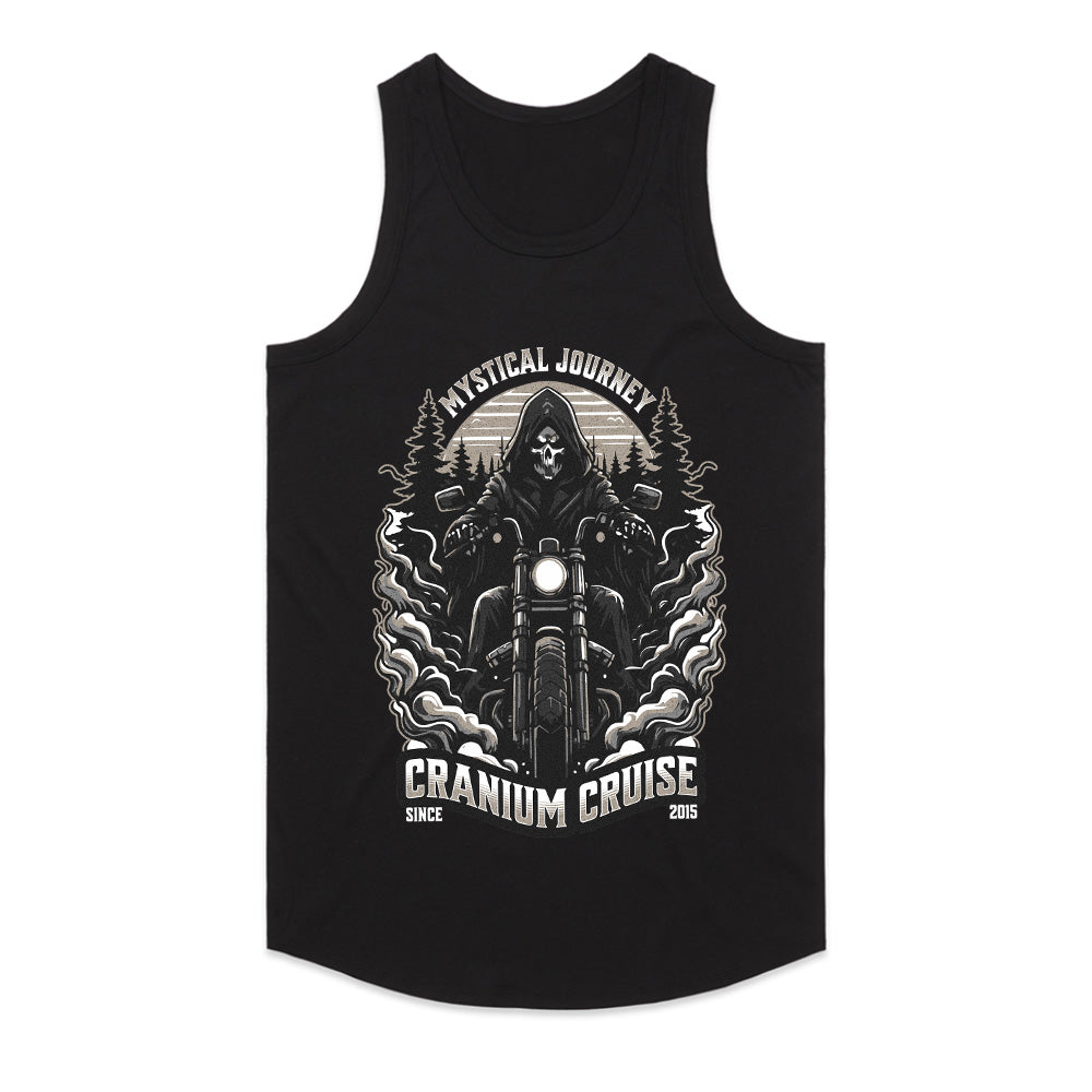 Cranium Cruise – Mystical Journey Grim Reaper Biker T-Shirt