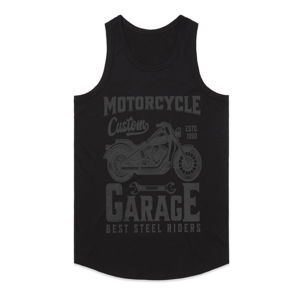 Custom Motorcycle Garage – Best Steel Riders T-Shirt