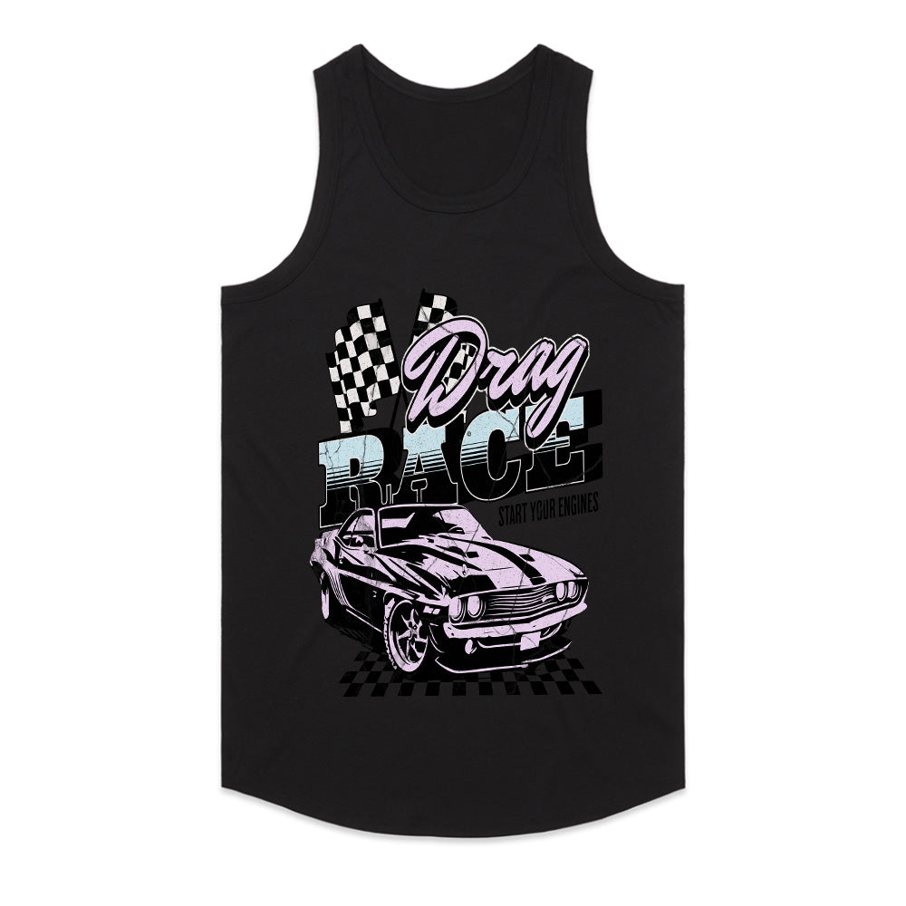 Drag Race - Retro Muscle Car Racing Tee