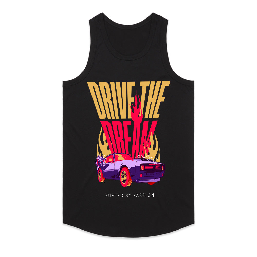 Drive The Dream - Fueled by Passion Fire Car Tee