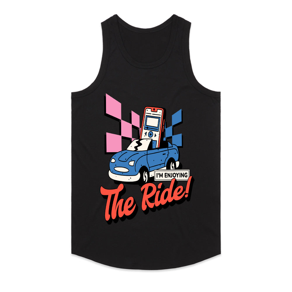 Enjoy The Ride - Retro Car & MP3 Graphic Tee