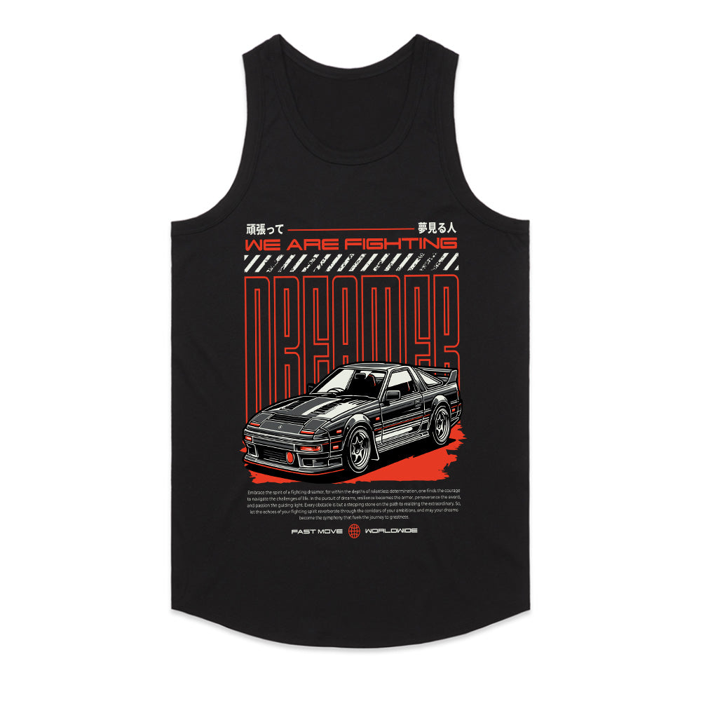 Fighting Dreamer - Retro JDM Street Racer Inspiration T-Shirt