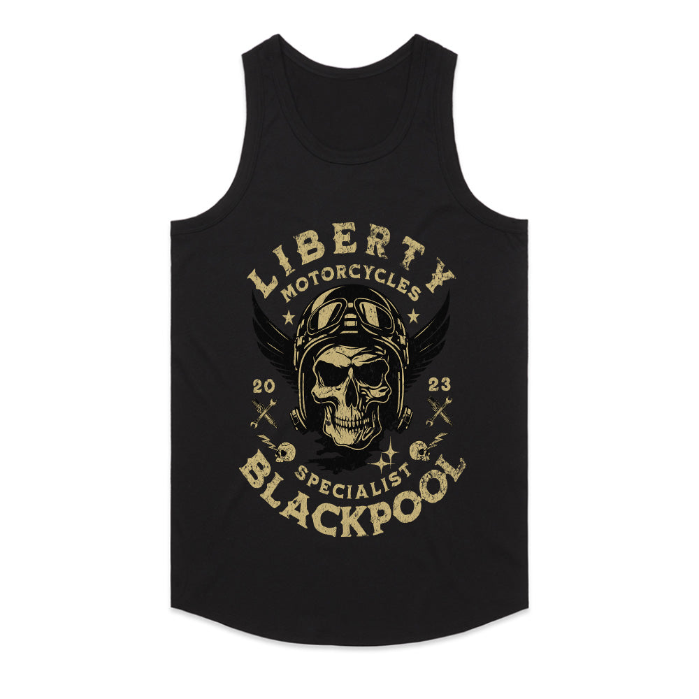 Liberty Motorcycles – Blackpool Specialist Biker T-Shirt