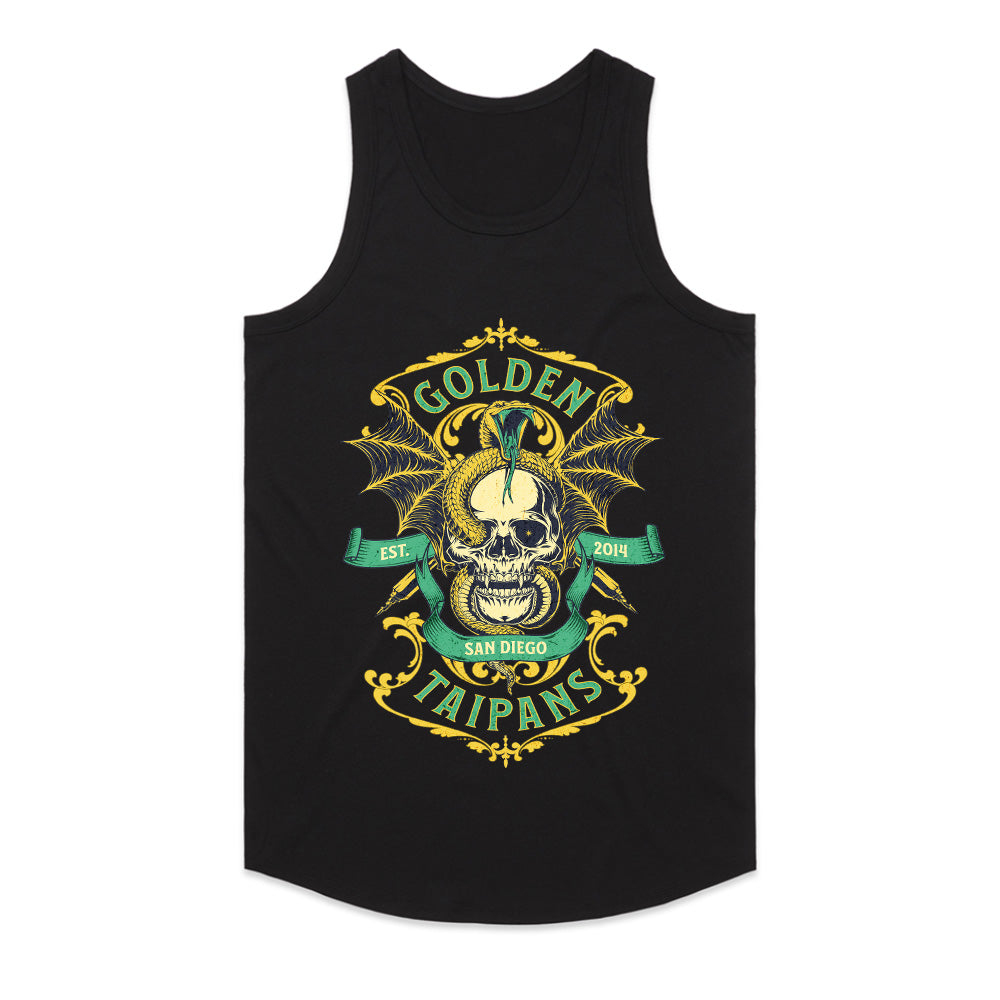 Golden Taipans – San Diego Ornate Skull T-Shirt
