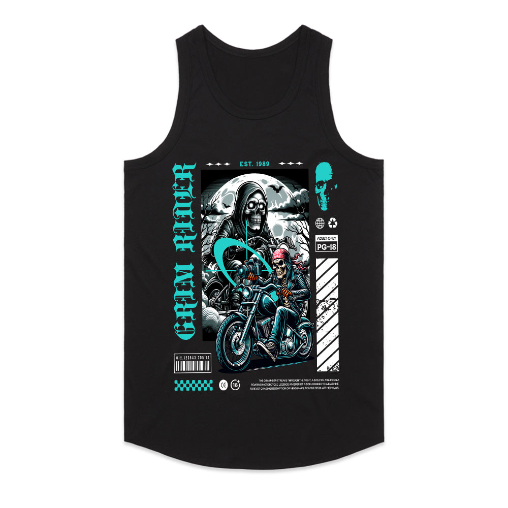Grim Rider – Dark Reaper Motorcycle Streetwear T-Shirt