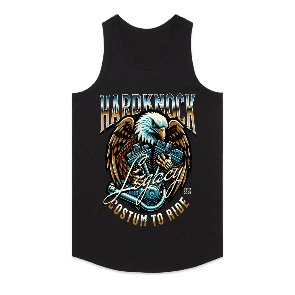 Hardknock Legacy – Eagle & V-Twin Engine Biker T-Shirt