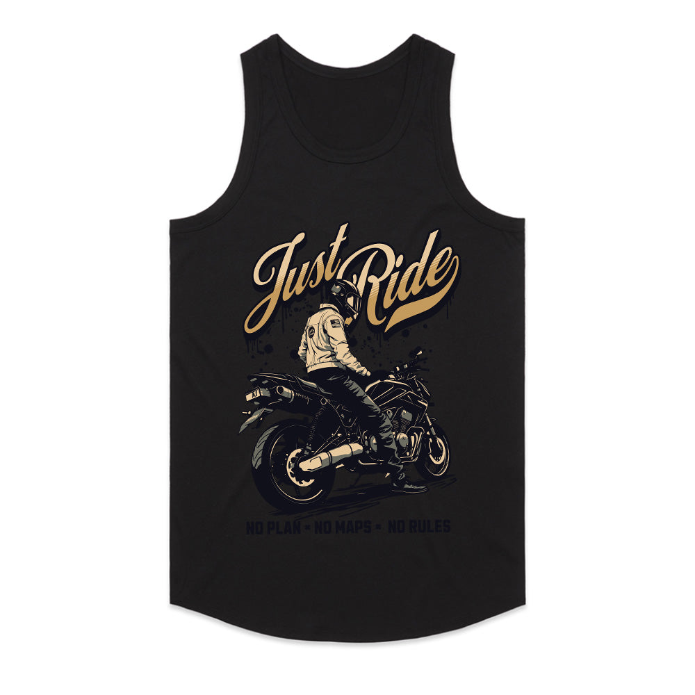 Just Ride – Minimalist Biker Spirit T-Shirt