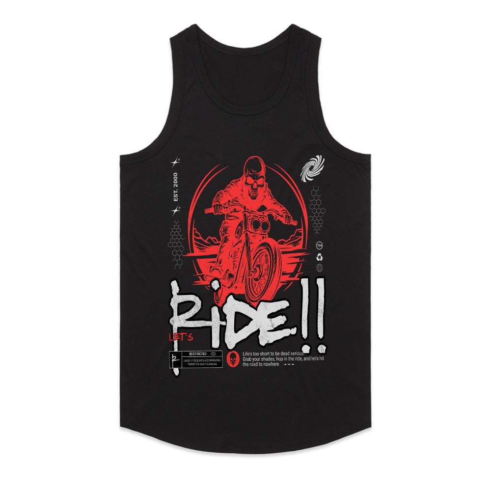 Let’s Ride!! – Skull Rider Streetwear Biker T-Shirt