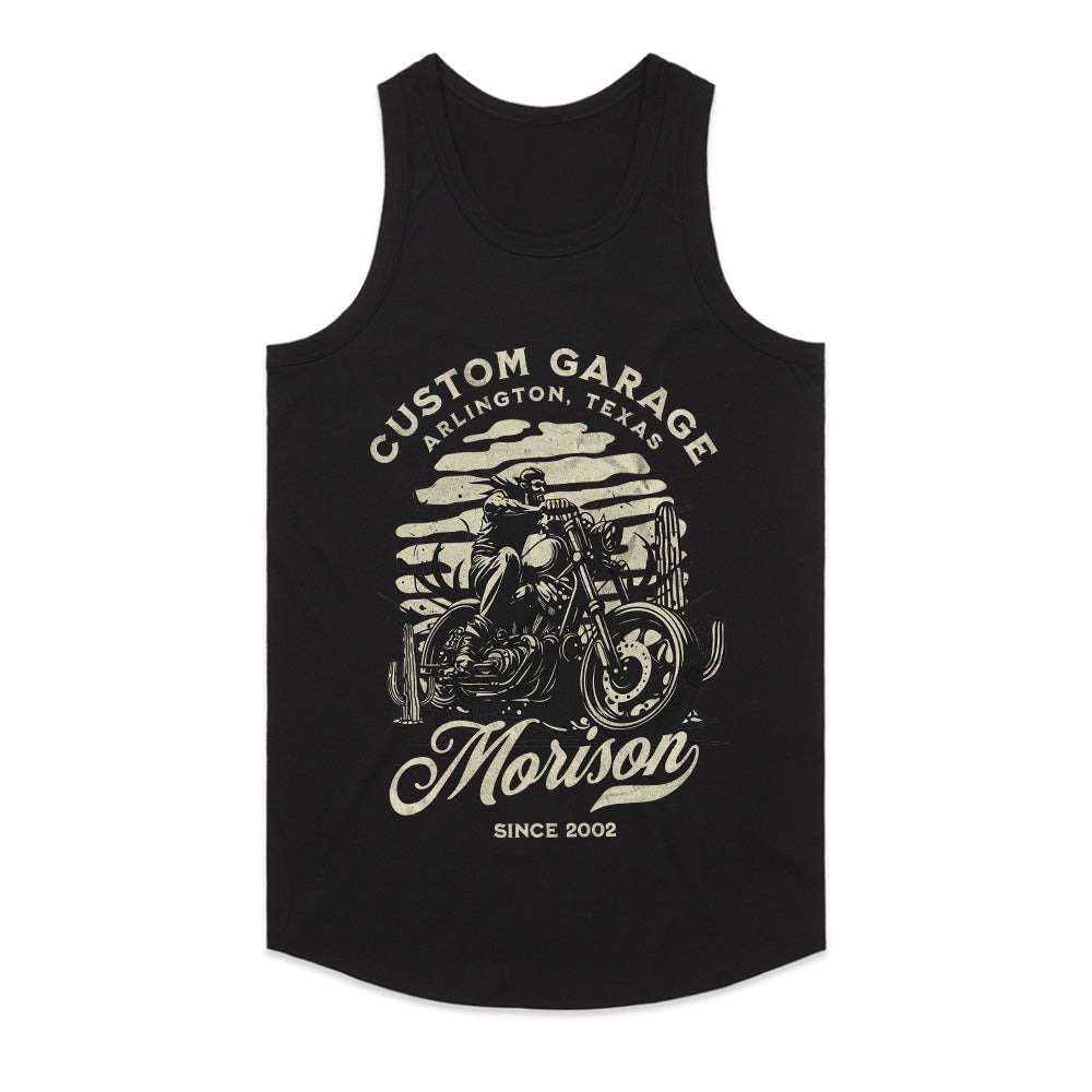 Morison Custom Garage – Arlington, Texas Vintage Biker T-Shirt