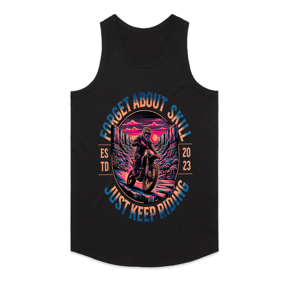 Forget About Skill – Just Keep Riding Adventure Motocross T-Shirt