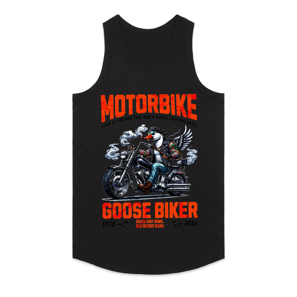 Goose Biker – Honk & Roar Funny Motorcycle T-Shirt