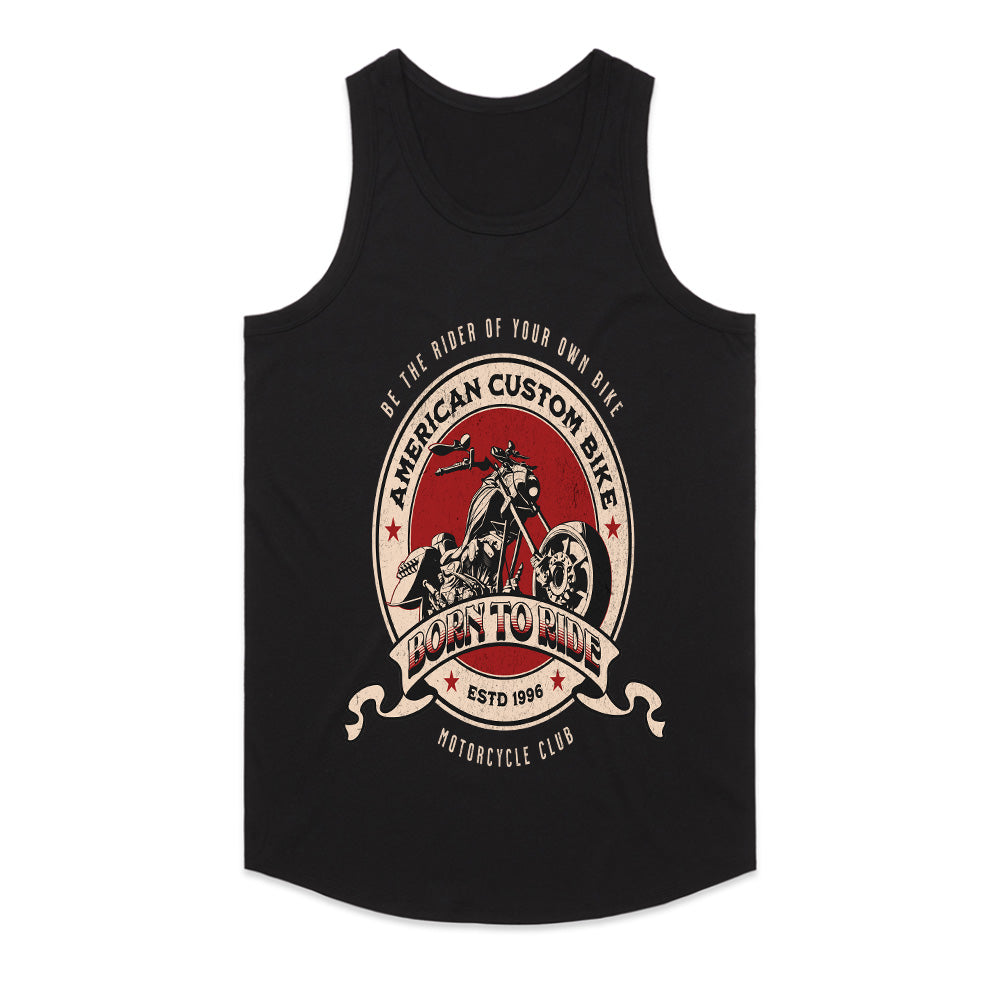 Born to Ride – American Custom Bike Club Vintage Biker T-Shirt