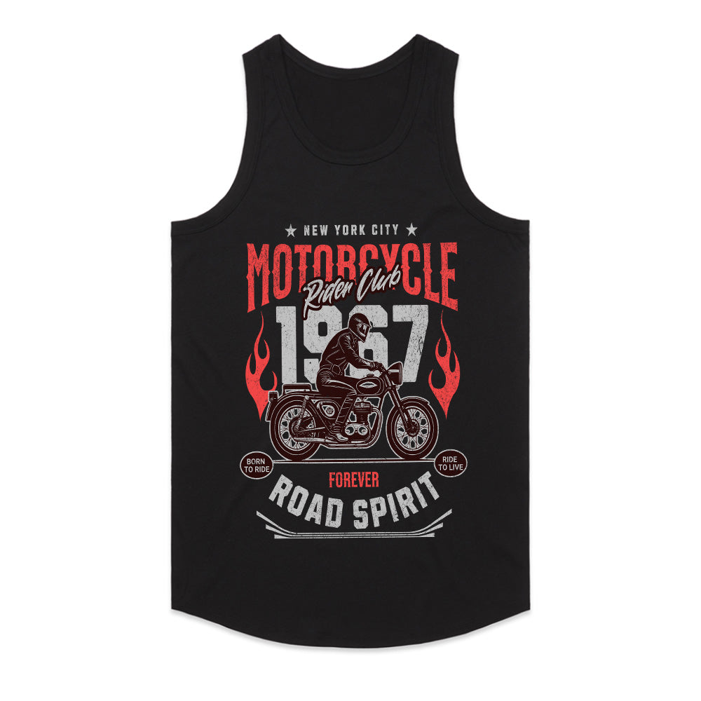 Motorcycle Rider Club – Road Spirit 1967 Vintage Biker T-Shirt
