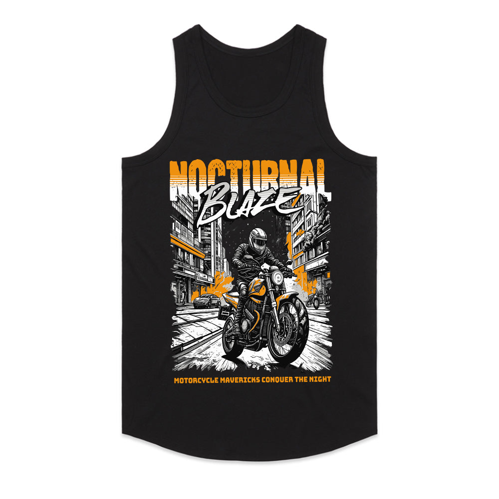 Nocturnal Blaze – Motorcycle Mavericks Graphic T-Shirt