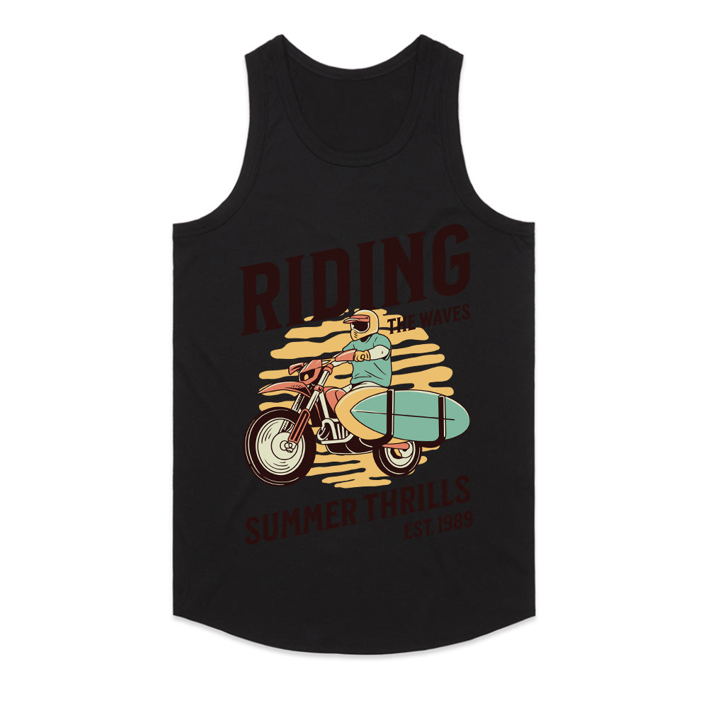Riding the Waves T-Shirt – Surf & Motorcycle Adventure Tee
