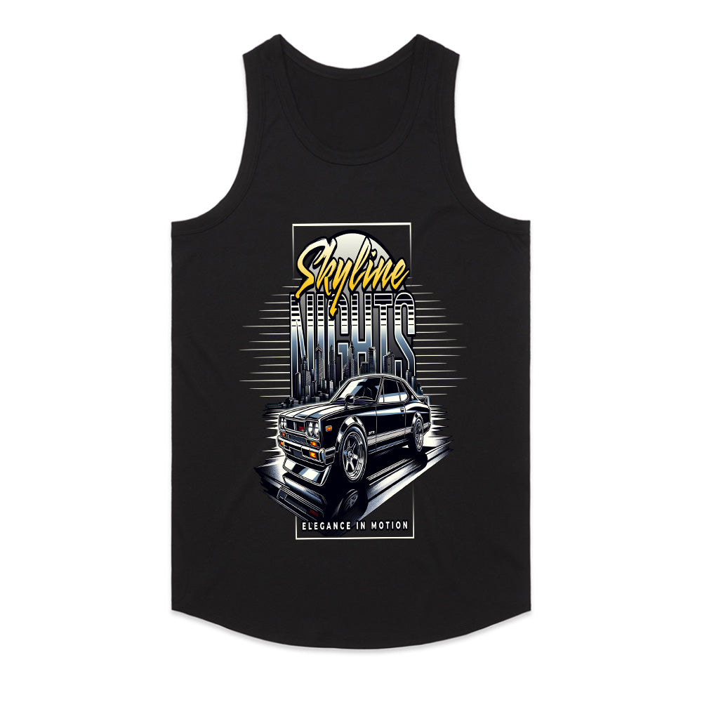 Skyline Nights: Retro JDM Elegance in Motion T-Shirt