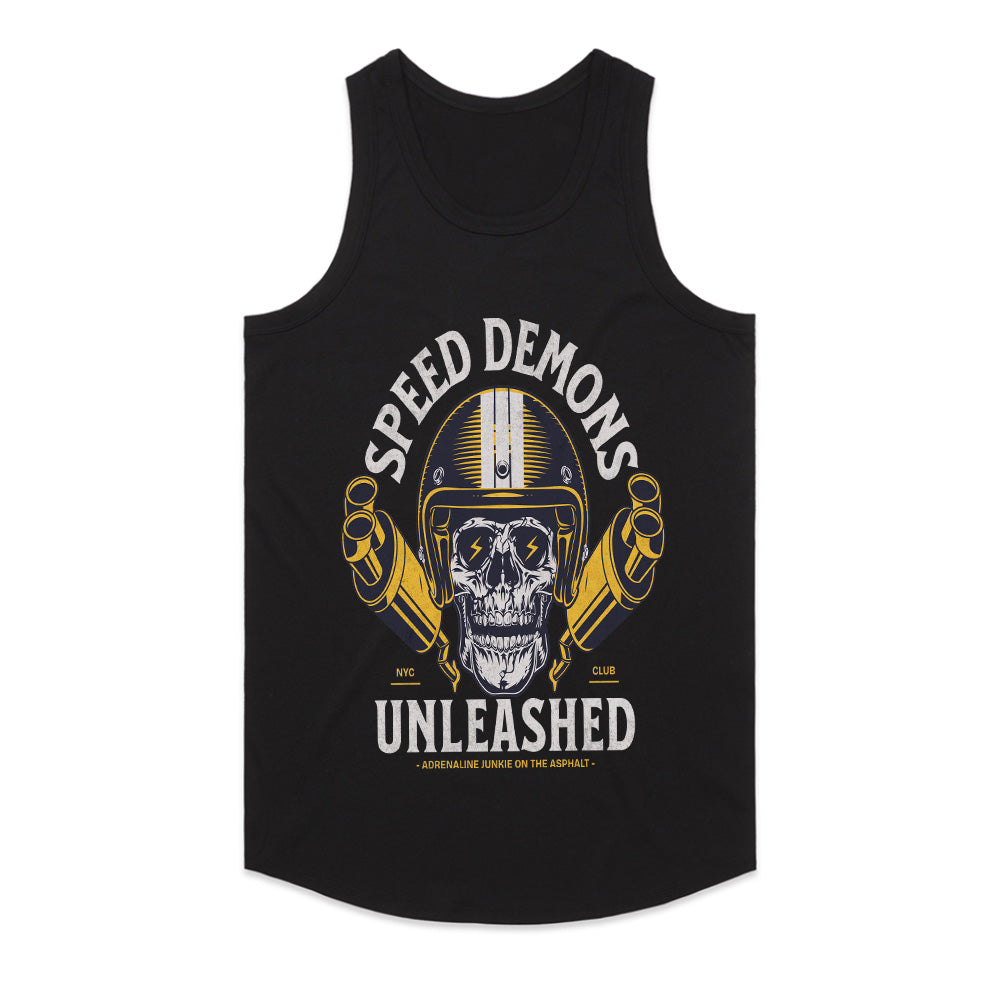 Speed Demons Unleashed T-Shirt – Hardcore Biker Skull Tee