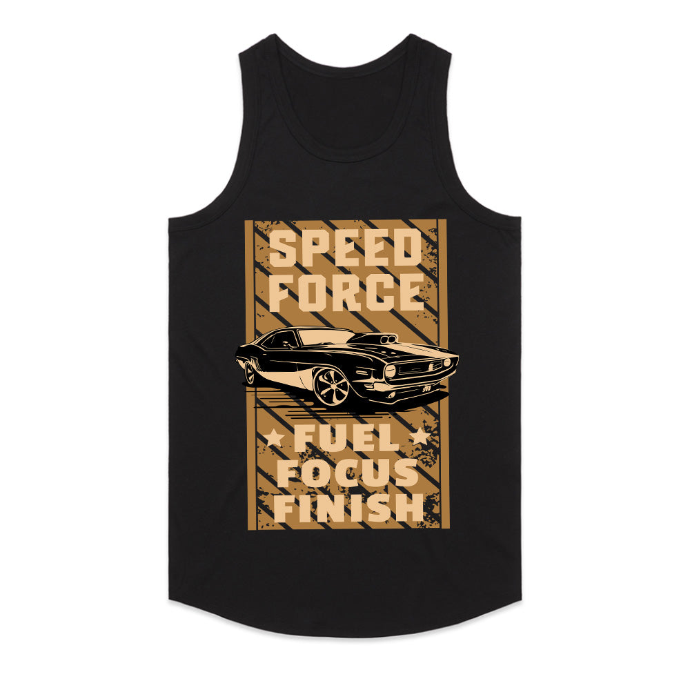 Speed Force Muscle Car T-Shirt – Fuel, Focus, Finish Edition